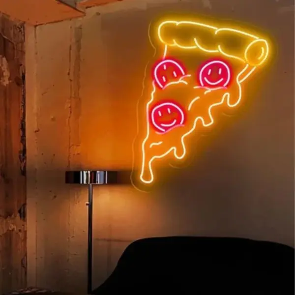 تابلو نئون پیتزا Pizza فان|مناسب فست‌فود و پیتزافروشی