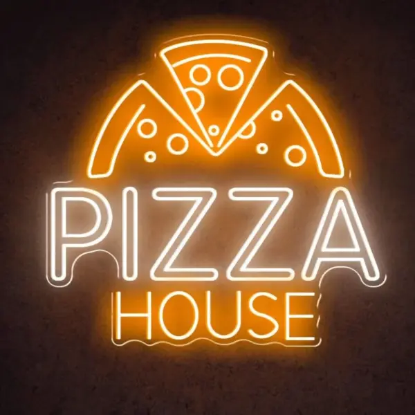تابلو نئون پیتزا عکس و نوشته Pizza |مناسب فست‌فود و پیتزافروشی