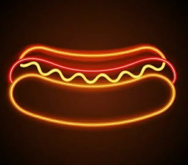 تابلو نئون ساندویچ ساده