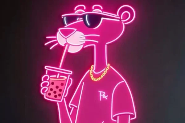 ایده – نئون پلنگ صورتی (ناموجود)