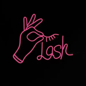 تابلو نئون مژه Lash