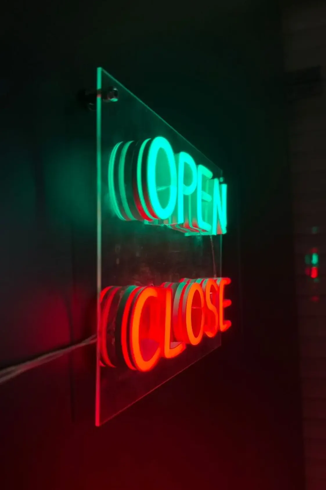 تابلو OPEN / CLOSE نئونی