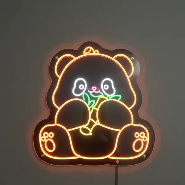 تابلو نئون خرس پاندا